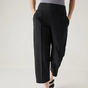 Athleta Stellar Wide Crop - Black - 14P
